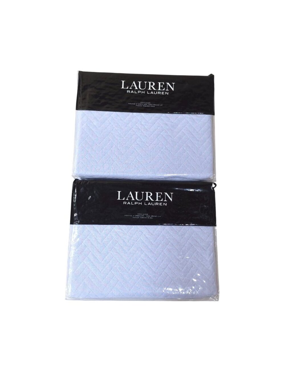 Lauren Ralph Lauren Kaia King Sham 2 Pack 20"x36" Blue Cornflower Cotton Blend